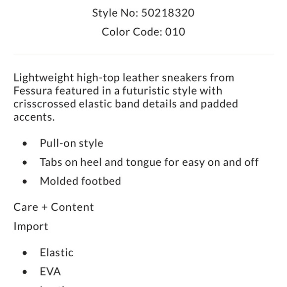 Like new Fessura sneaks size 6.5 no inside insert - Picture 4 of 4